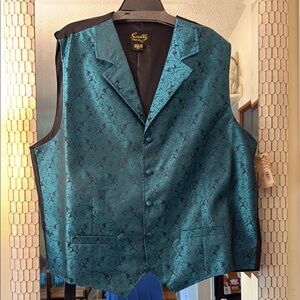 NWT Scully Men's Teal Vest